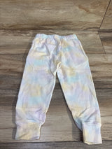 NEW Cat & Jack Tie-Dye Waffle Knit Pants White sz 3T