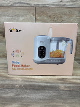 NEW Bear Smart Touch-Screen One-Step Baby Food Maker - White