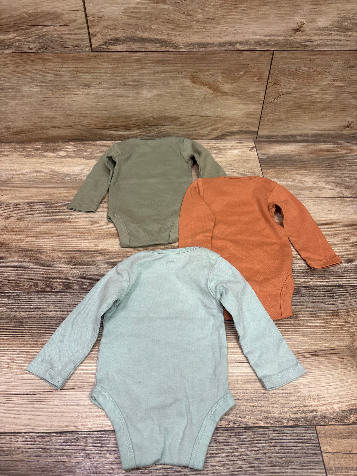 Gerber 3pk Bodysuits Blue sz Newborn