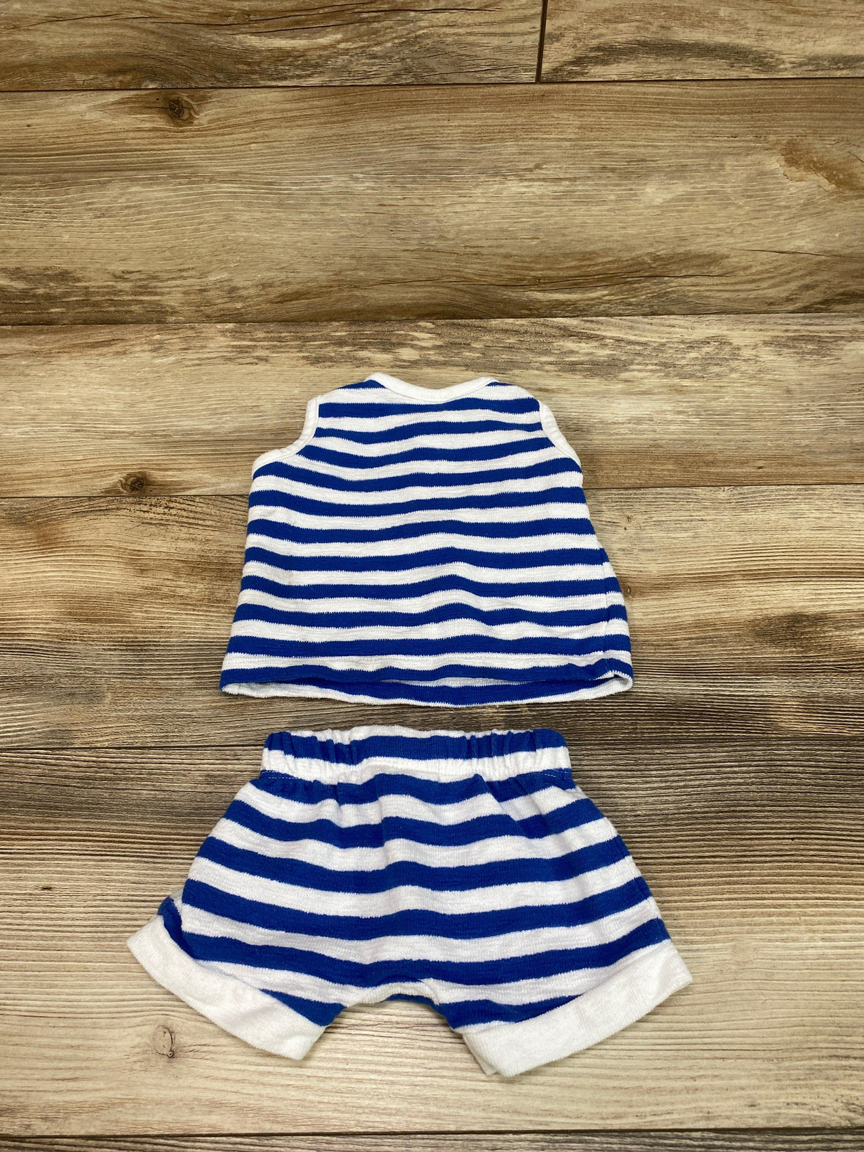 Cat & Jack Blue 2pc Striped Tank Top & Shorts sz 0-3m - Me 'n Mommy To Be