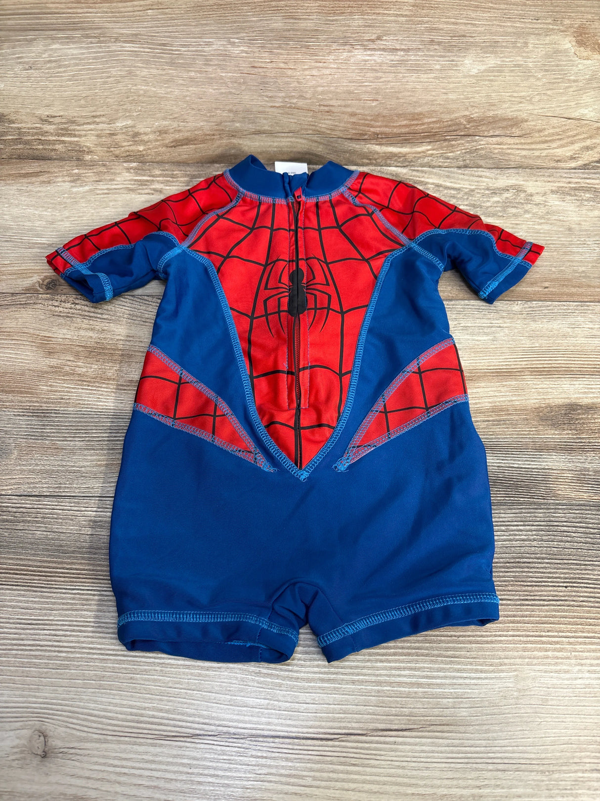 Disney Store 1pc Spider-Man Rashguard Swimsuit Red sz 2T