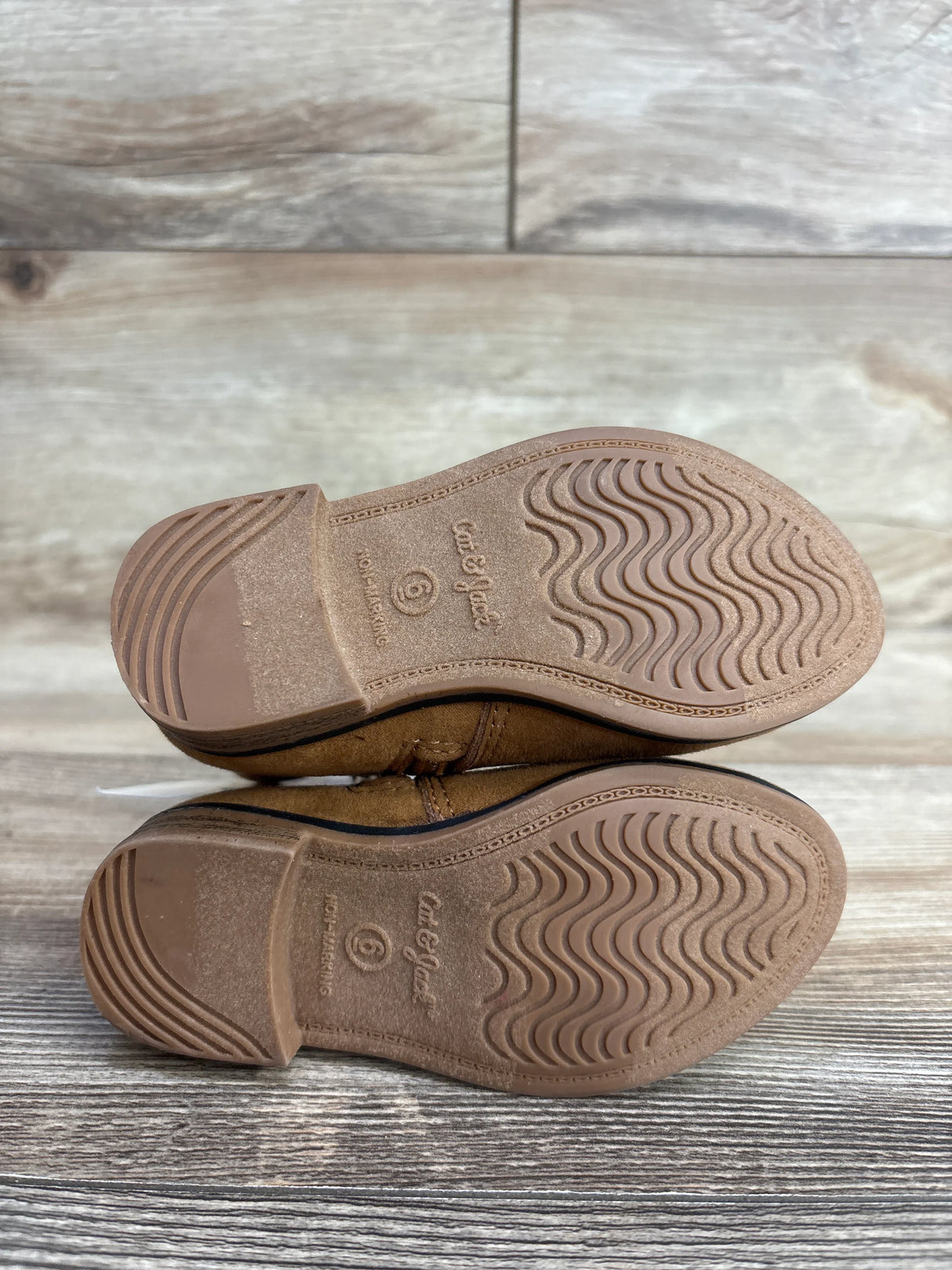 NEW Cat & Jack Penelope Zipper Booties Cognac sz 6c