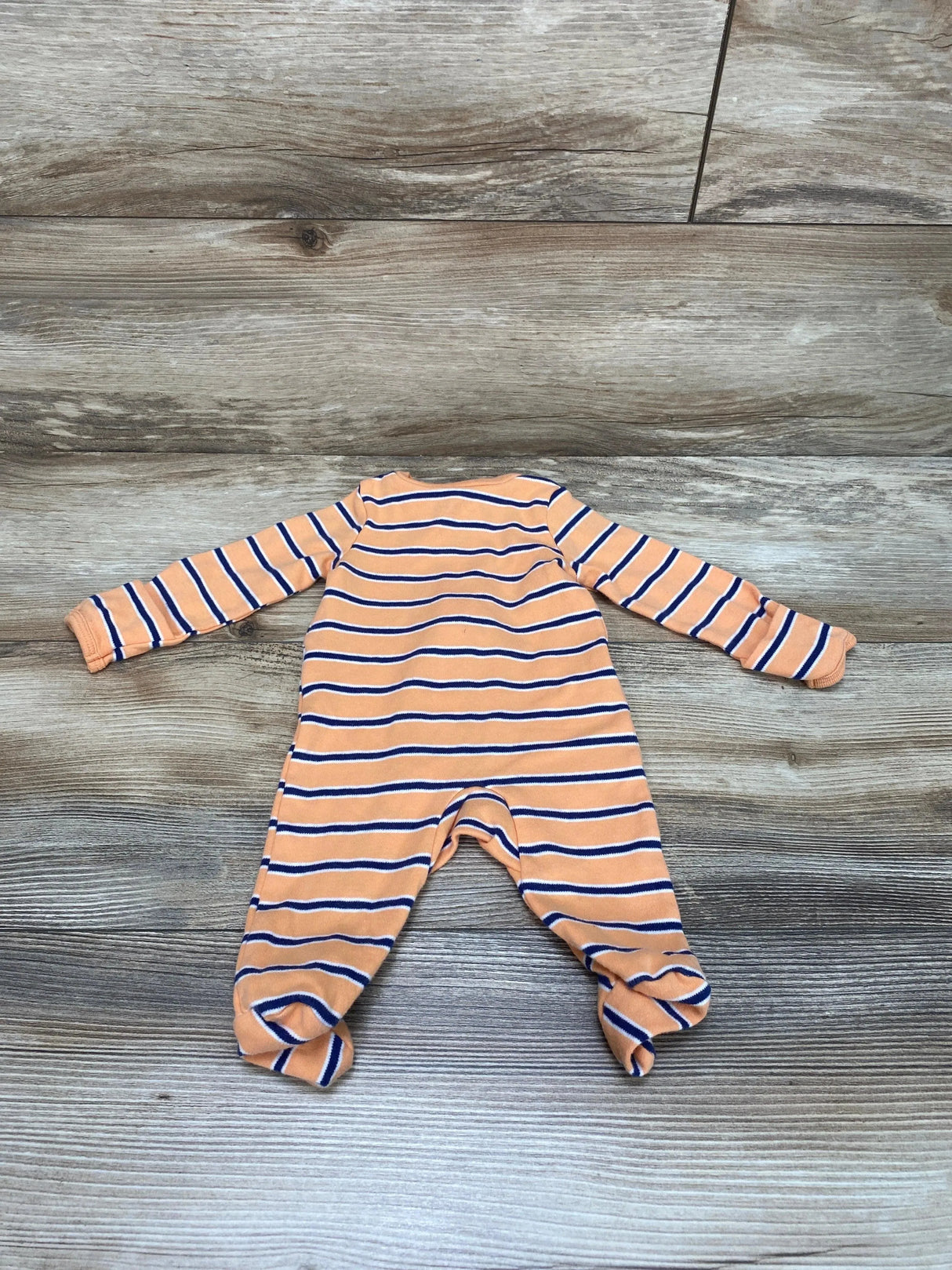 Carter's Orange Striped Sleeper sz Newborn - Me 'n Mommy To Be