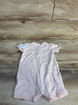 NEW Carter's Button Front Bee Shortie Romper Pink sz 24m