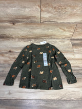 NEW Old Navy Bear Print Long Sleeve Shirt Green sz 5T