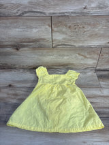 Penelope Mack Button-Front Embroidered Bodysuit Dress Yellow sz 18m