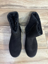 NEW Cat & Jack Holland Shearling Style Boots Black sz 1Y