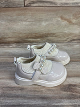 Aofany Pearl Princess Dress Shoes Beige sz 5/6c