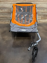 InStep Take 2 Double Bicycle Trailer, Orange
