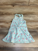 Cat & Jack Flamingo Tank Dress Blue sz 4T - Me n Mommy To Be