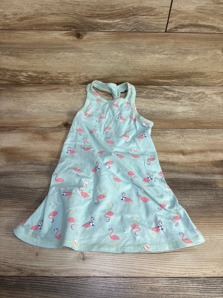 Cat & Jack Flamingo Tank Dress Blue sz 4T - Me n Mommy To Be