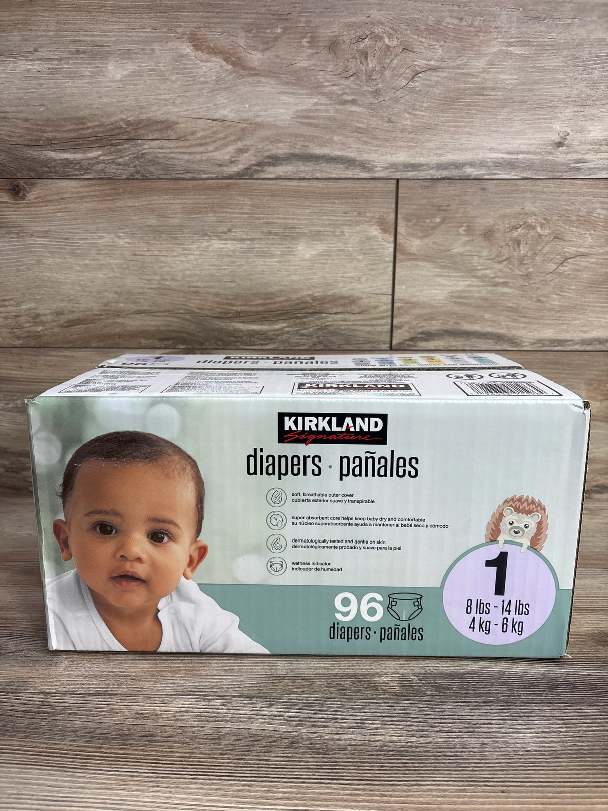NEW Kirkland Signature Diapers, 96ct Size 1