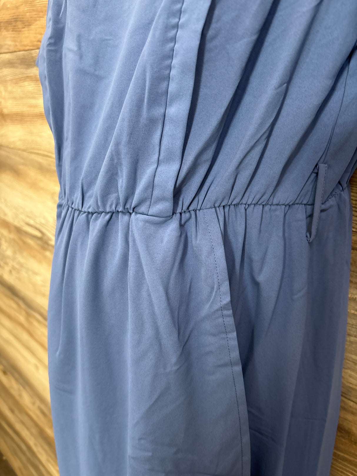 Cross Front Maternity Dress Light Blue sz Large