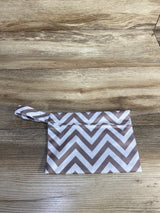 Mini Waterproof Wet/Dry Bag, Brown/White