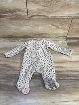 Just One You Waffle Knit Sleeper Leopard Beige sz Newborn