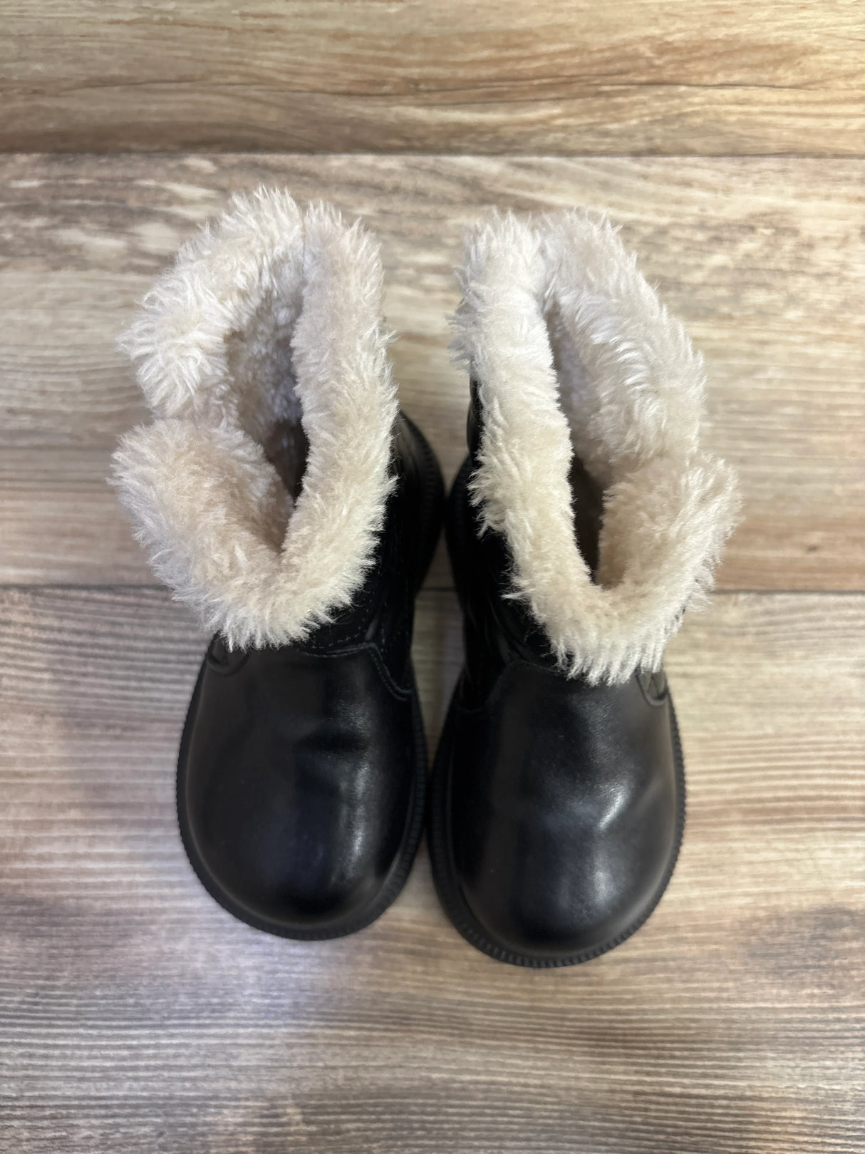 Fur Lined Fashion Boots, Black sz 9c