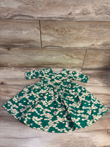 Hanna Andersson Floral Dress Green sz 2T