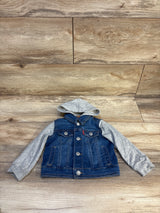 Levi's Denim Hooded Jacket Grey sz 12m
