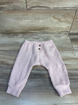 Old Navy Thermal Knit Buttoned Jogger Pants Pink sz 6-12m
