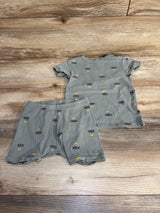 Baby Gap 2pc Fireflies Pajama Set Green sz 4T
