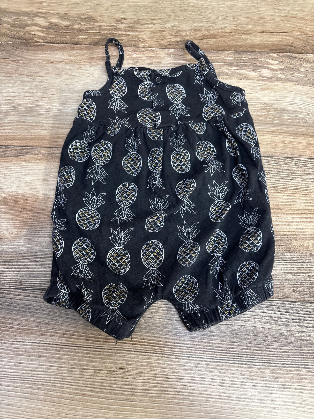 Just One You Pineapple Print Romper Black sz 18m - Me n Mommy To Be