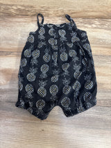 Just One You Pineapple Print Romper Black sz 18m - Me n Mommy To Be