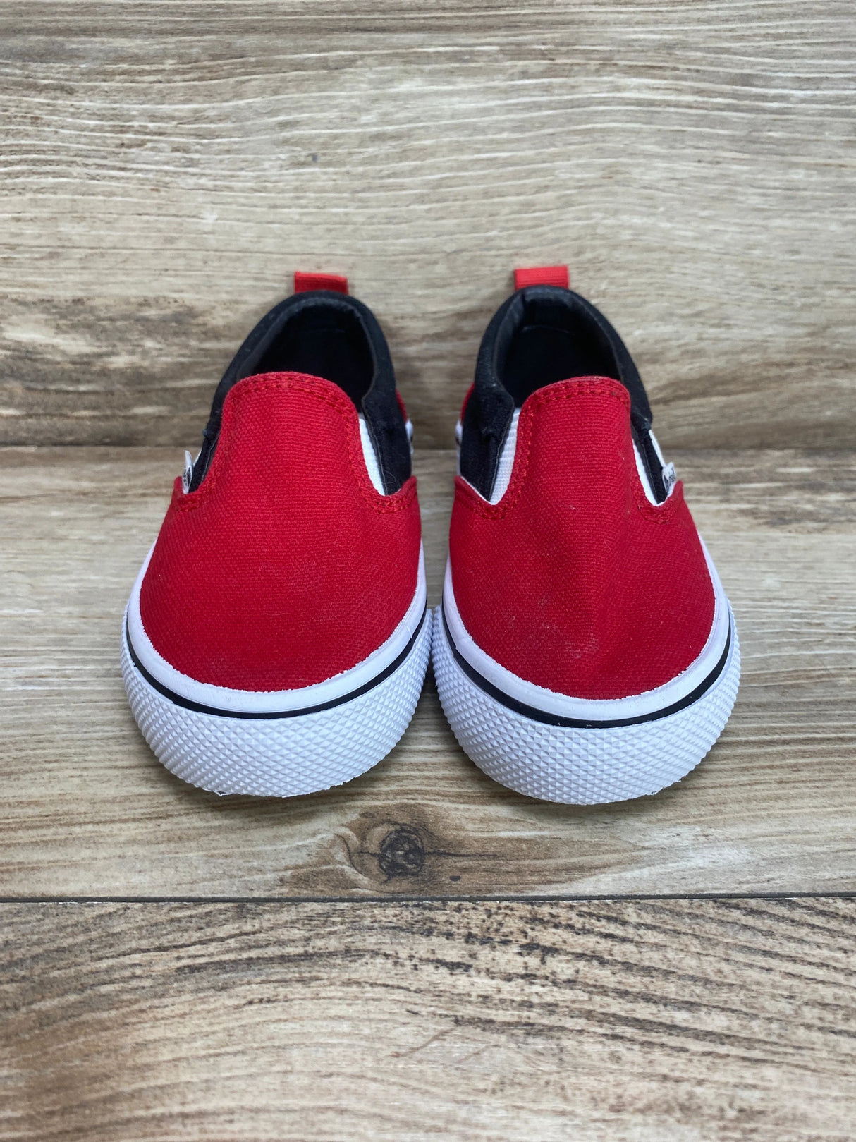 Hurley Kenji T Canvas Slip Ons Red/Black sz 7c