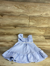 Janie & Jack Ruffle Ponte Dress Blue sz 3T