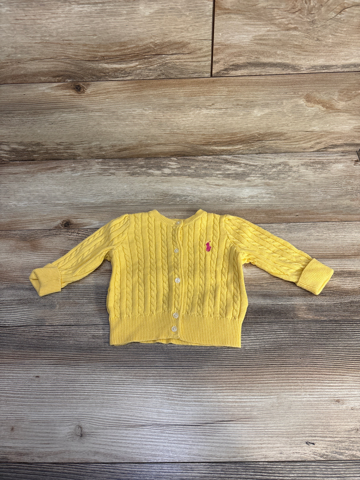 Ralph Lauren Cable Knit Sweater Yellow sz 6m