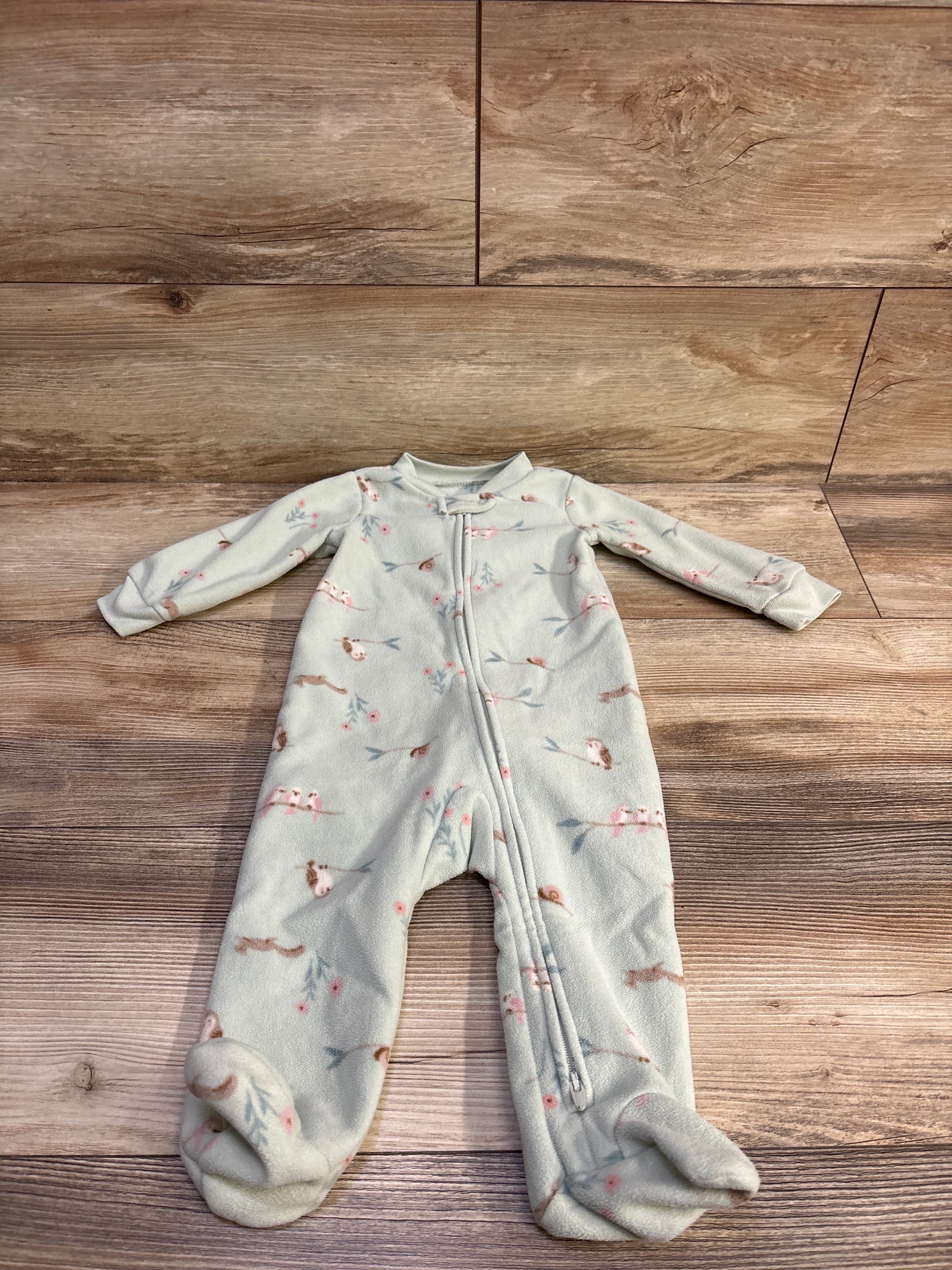 Carter's Blanket Sleeper Green sz 9m