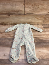 Carter's Blanket Sleeper Green sz 9m