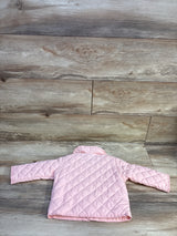 Amazon Essentials x Sofia Grainge Midweight Quilted Ruffle Field Jacket Pink sz 12m