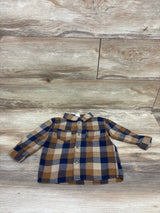 H&M Button-Up Flannel Brown sz 12m