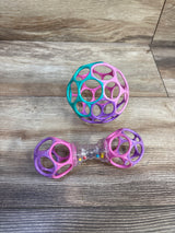 Bright Starts Delightful Duo 2pc Easy-Grasp Oball Rattles