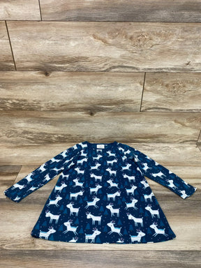 Okie Dokie Fleece Nightgown Teal sz 5T - Me n Mommy To Be