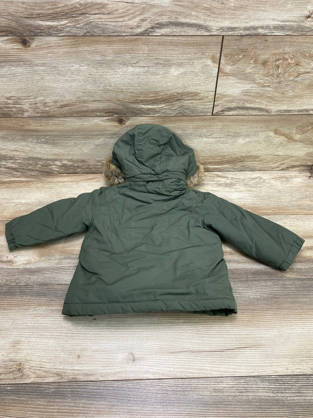 H&M Hooded Jacket Green sz 18m