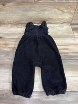 Baby Gap Corduroy Ruffle Overalls Black sz 6-12m