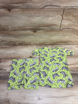 Bundle of Joy 2pc Bamboo Game Controller Pajama Set Green sz 4T