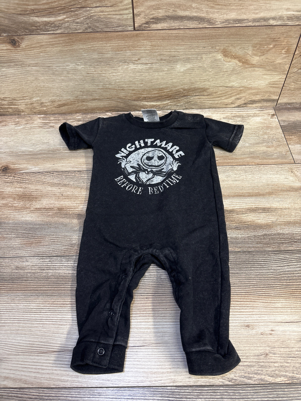 Disney Baby Nightmare Before Bedtime Jumpsuit Black sz 6-9m