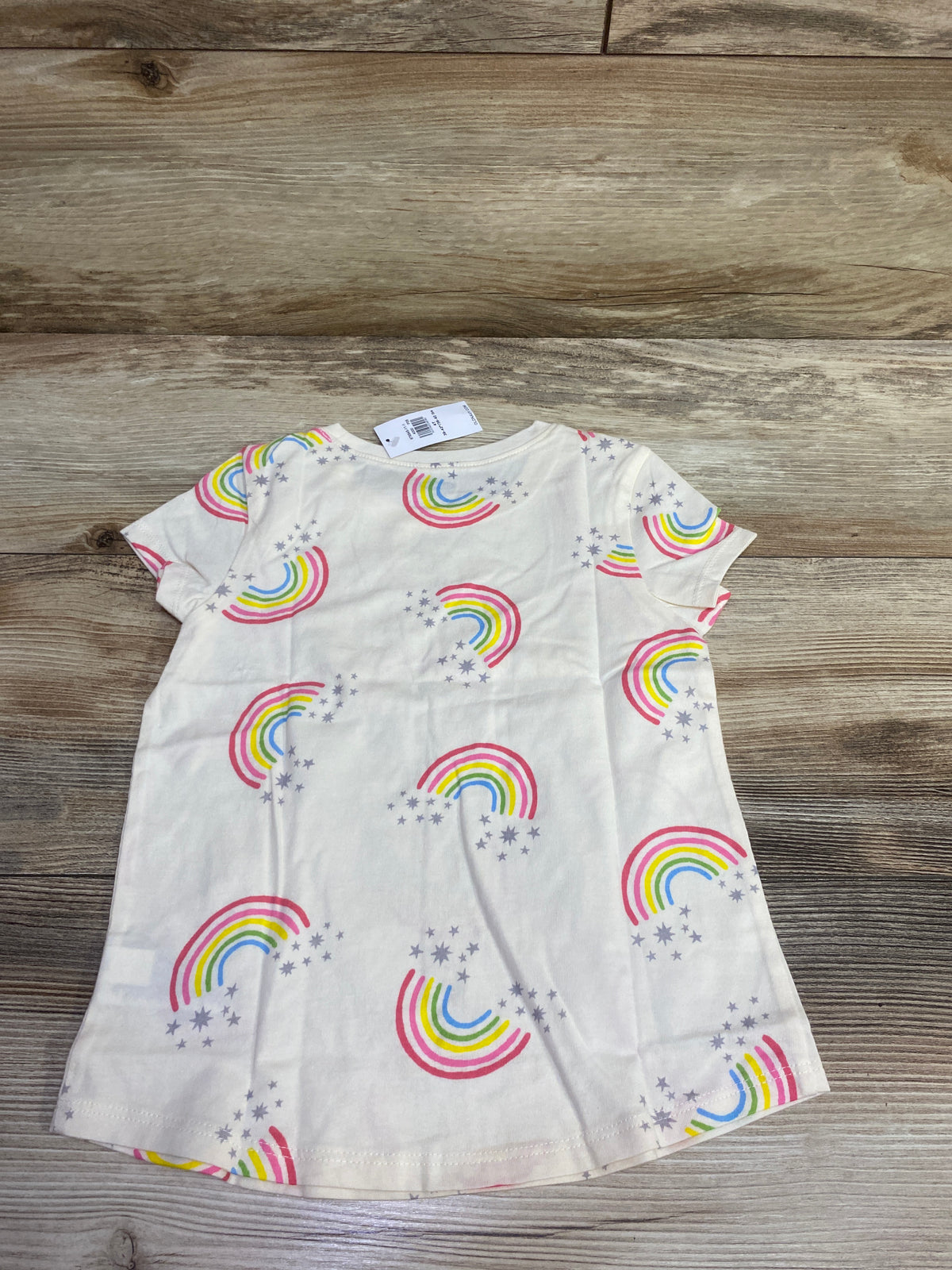 NEW Old Navy Rainbow Shirt Ivory sz 4T
