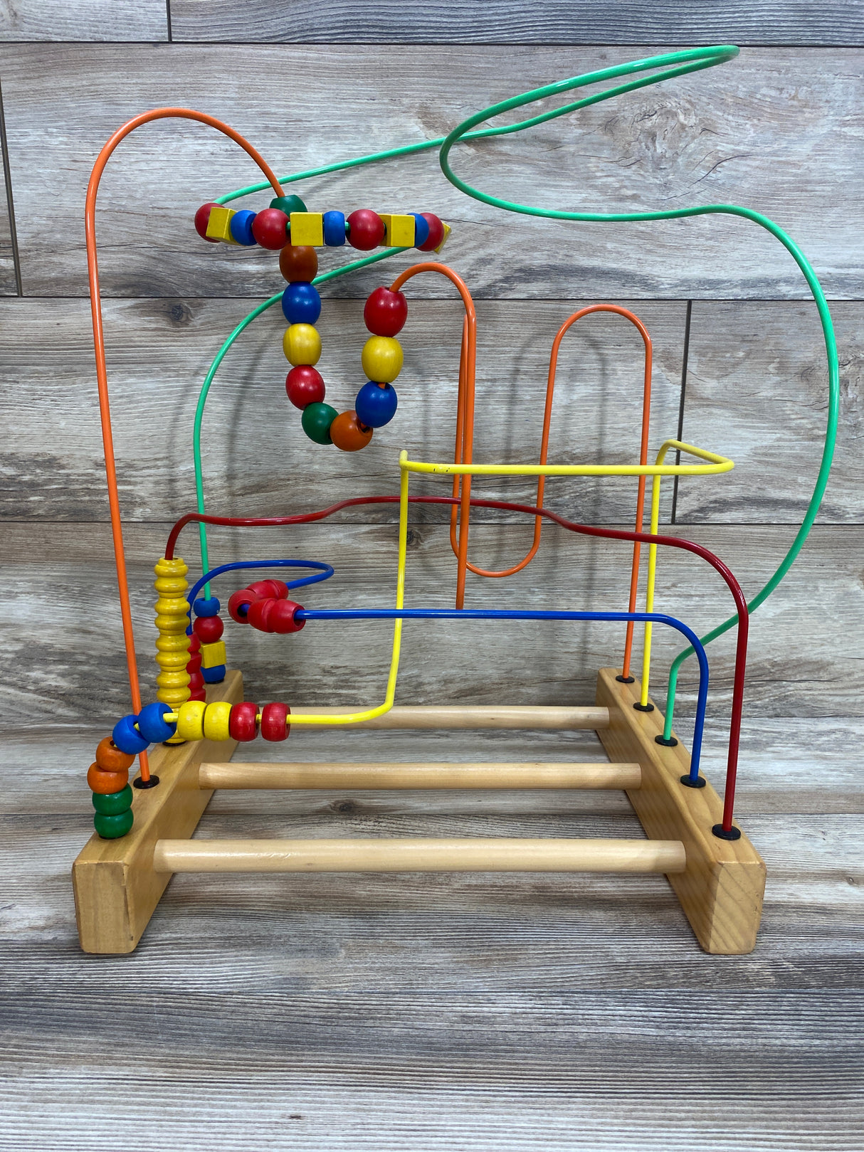 Educo Original Supermaze Wooden Bead Roller Coaster