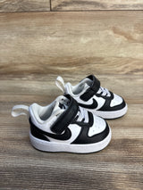 Nike Court Borough Low Recraft TD 'Black White' Sneakers sz 2c