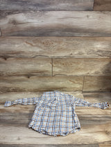 Gymboree Plaid Button-Up Flannel Tan sz 5T