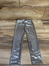 NEW Old Navy Metallic Leggings Silver sz 4T