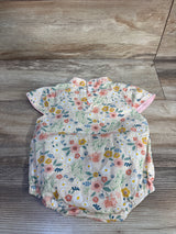 Kimono Style Floral Romper Cream sz 6-12m