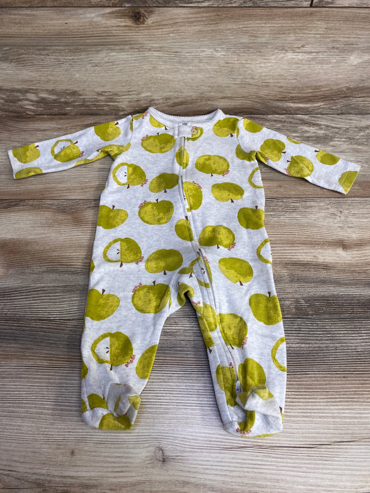 Carter's Apple Print Sleeper Grey sz 6m