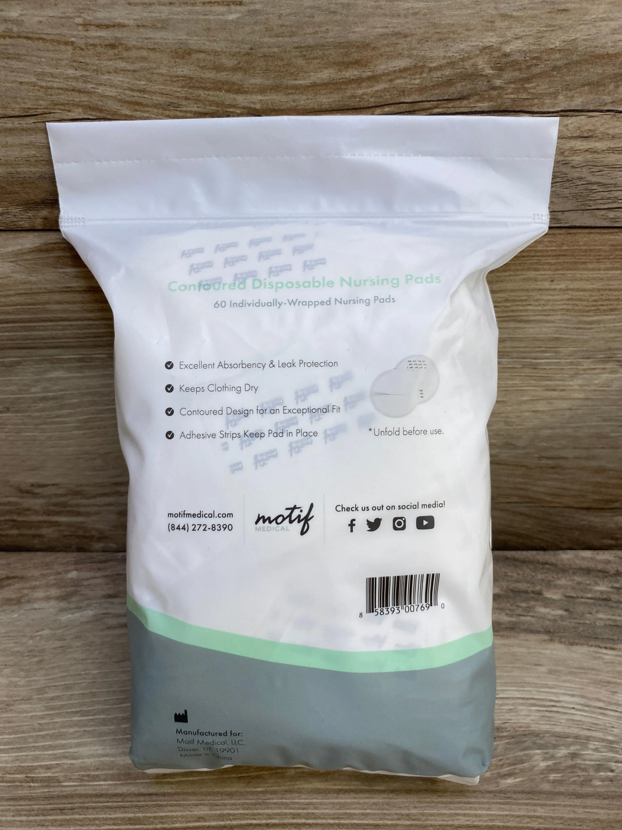 NEW Motif Disposable Nursing Pads, 60ct.