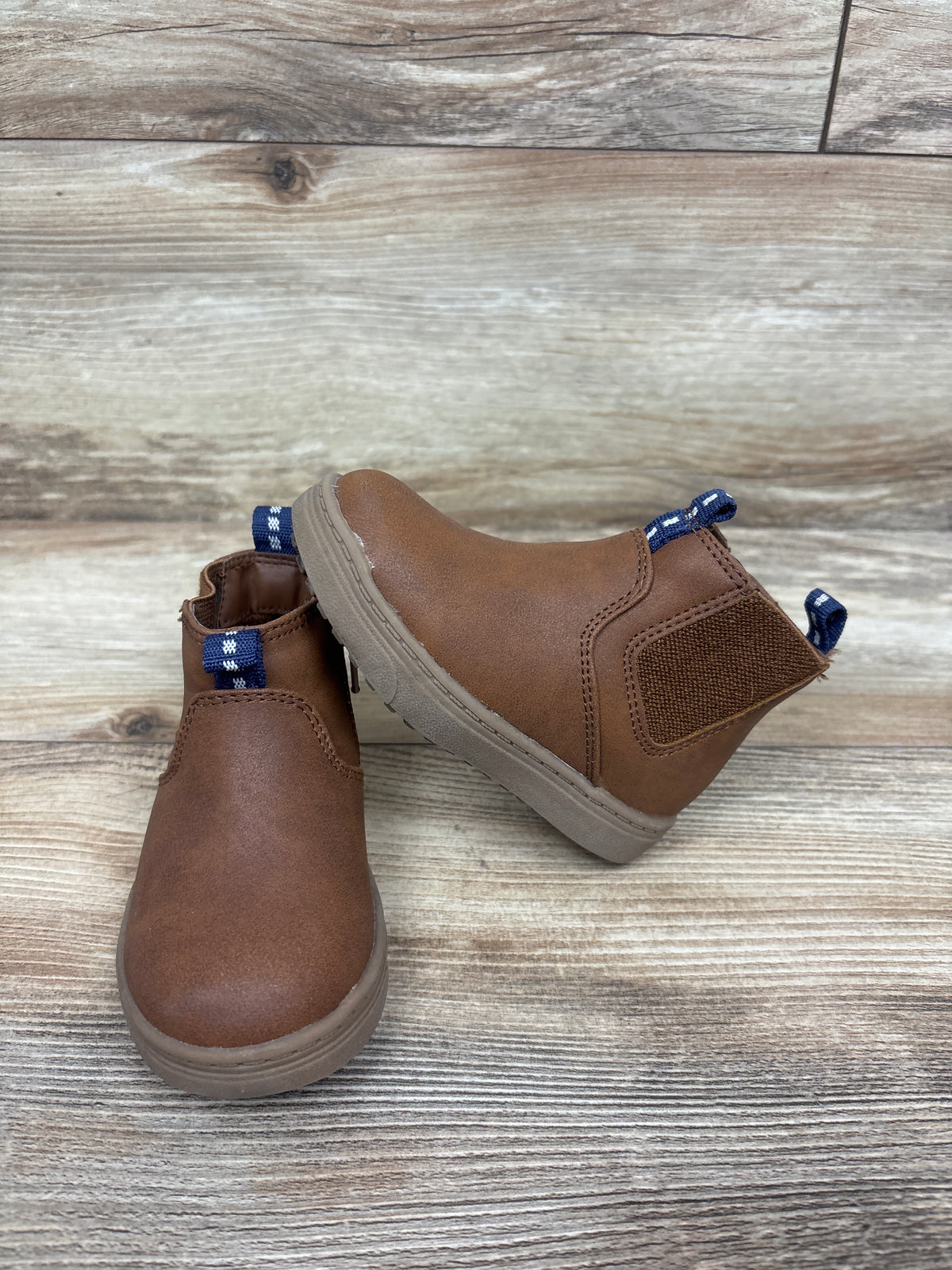 Cat & Jack Lucas Chelsea Boots Brown sz 6c