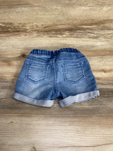 Cat & Jack Drawstring Denim Shorts Blue sz 2T