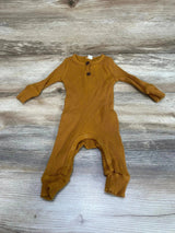 Ribbed Henley Coverall Brown sz 3m